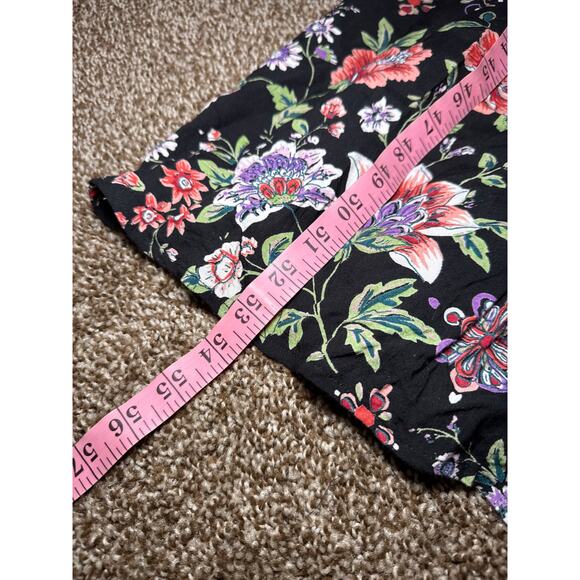 Angie floral maxi smocked sundress womens large bohemian boho fairy tropical - Picture 8 of 9